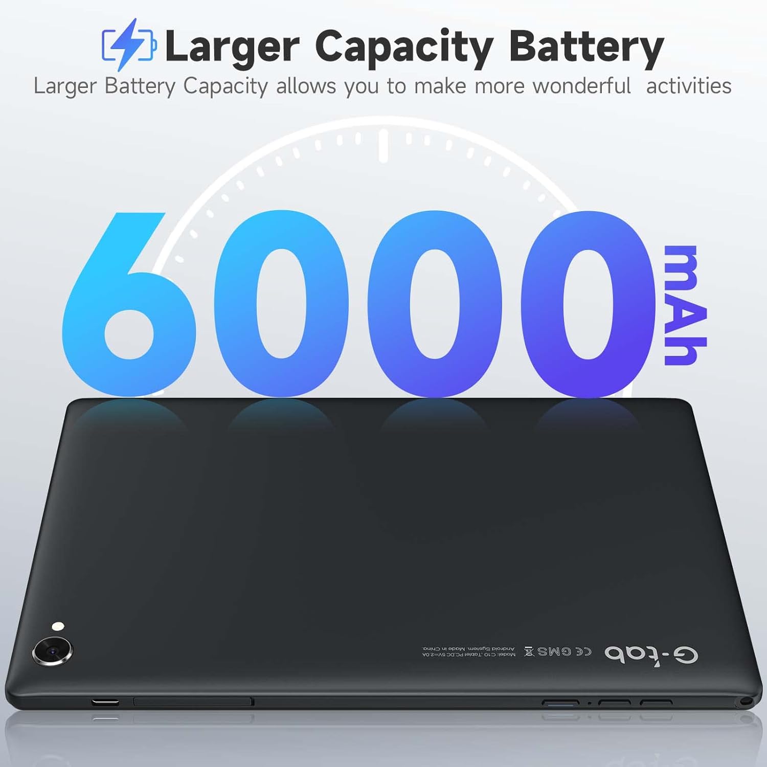 Tablet 10 inch Tablet, Android 11 Tablet, 32GB Storage, Dual HD Camera, Quad-Core Powerful Processor Long Lasting Battery and High-Resolution Screen for Better Gaming, Working Experience (Gray)