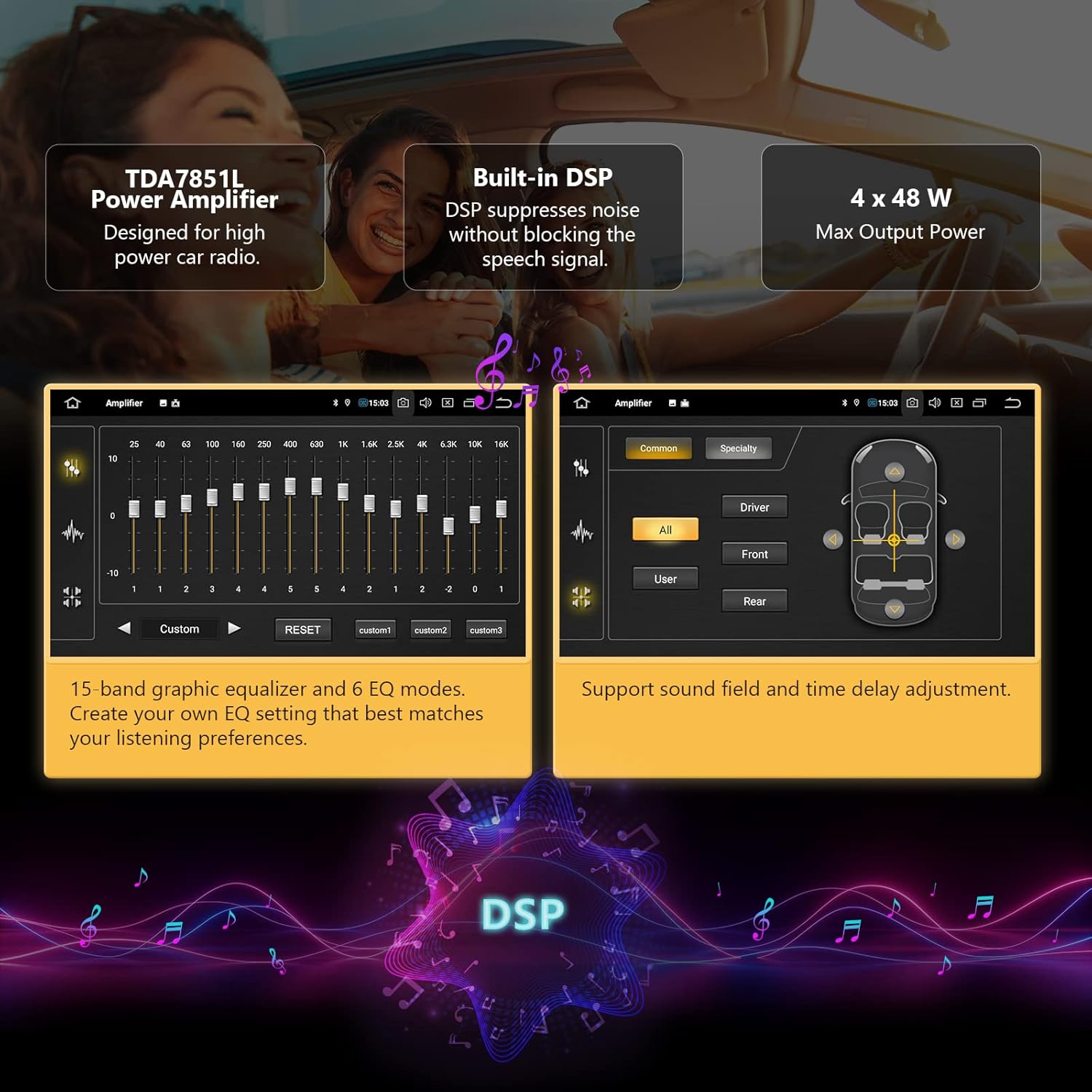 Eonon Android 11 Car Stereo, CarPlay & Android Auto Car Stereo Receiver, 9 Inch Double Din Car Radio Applicable to Volkswagen/SEAT/Skoda, Built-in DSP/IPS Display, Support Custom UI/Bluetooth 5.0-R53