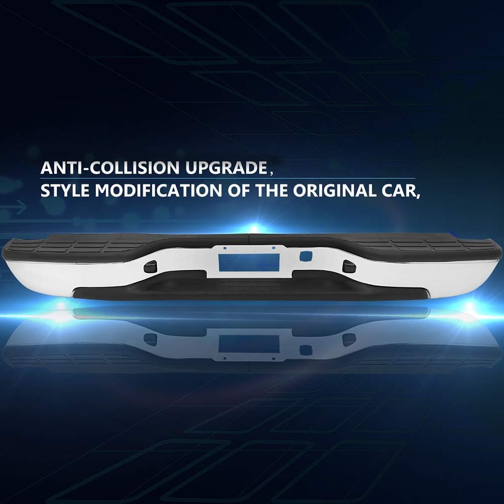 ECCPP Rear Bumper Fits for 1999-2006 for Silverado 1500,2007 for Silverado 1500 Classic,1999-2006 for GMC Sierra 1500,2007 for GMC Sierra 1500 Classic