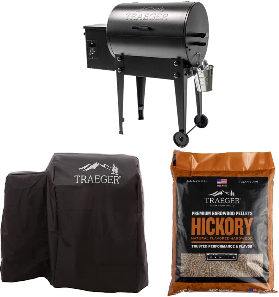 Traeger Grills Tailgater 20 Portable Wood Pellet Grill and Smoker, Black