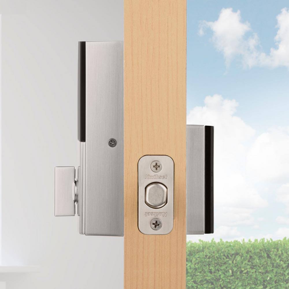 Kwikset 954OBN Obsidian Touchscreen Electronic Deadbolt with Z-Wave - Satin Nickel