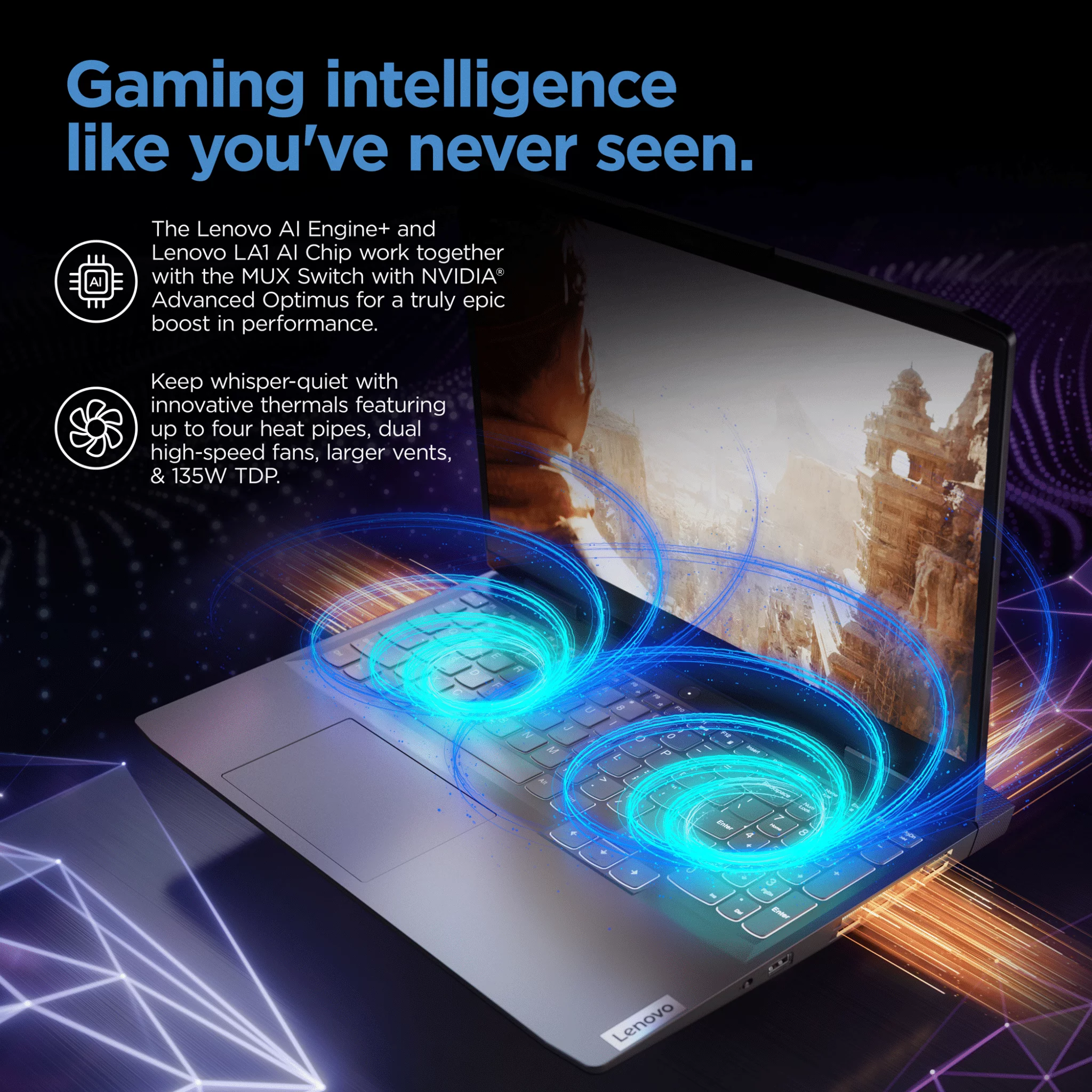 Lenovo LOQ 15.6” FHD 144Hz Gaming Laptop, Intel Core i5-13420H, NVIDIA GeForce GTX 3050 6GB, 16GB RAM, 512GB SSD, Storm Grey, Windows 11, 82XV0094US