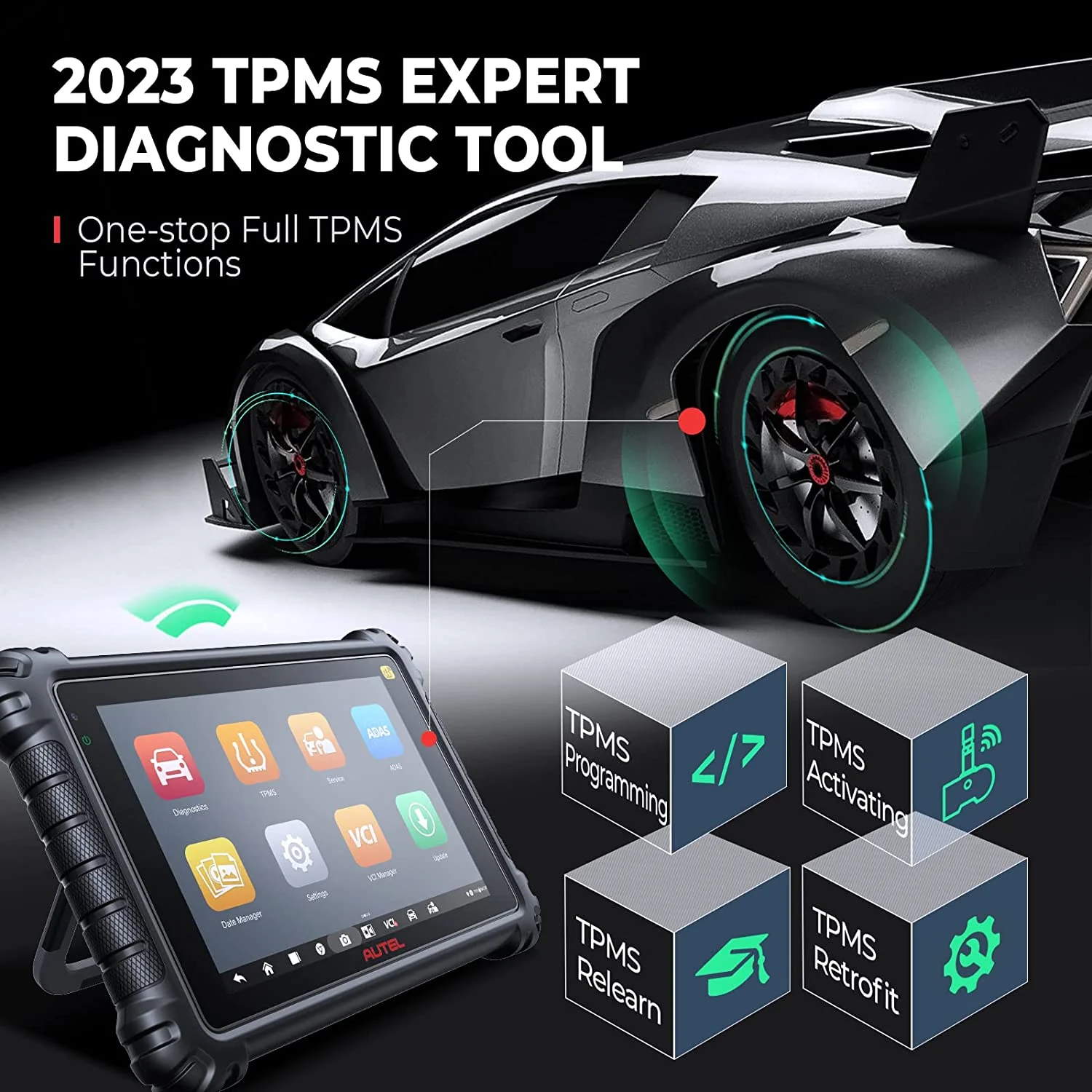 Autel Scanner MaxiSys MS906 Pro-TS Car Diagnostic Scan Tool,TPMS Programming Relearn ECU Coding 36+ Service CAN FD & DoIP Upgrade of MS906 Pro MS906TS MS906BT