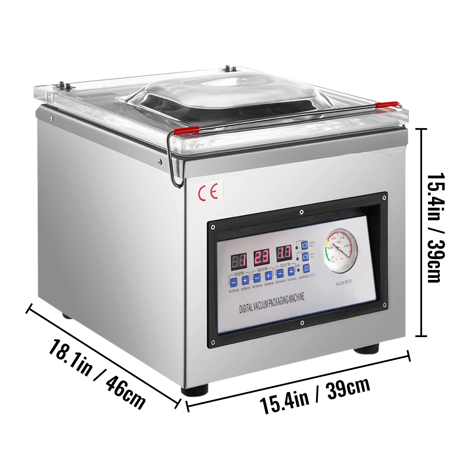 VEVOR Chamber Vacuum Sealer DZ-260C 320mm/12.6inch, Kitchen Food Chamber Vacuum Sealer, 110v Packaging Machine Sealer for Food Saver, Home, Commercial Using