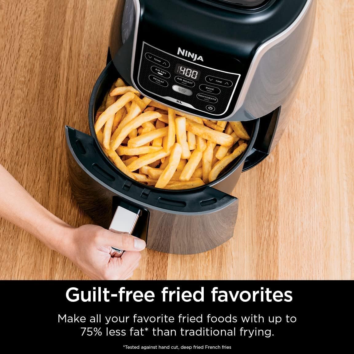 Ninja AF150AMZ Air Fryer - Smart Cooking, Reheats, Dehydrates, and Air Fries with Large Capacity