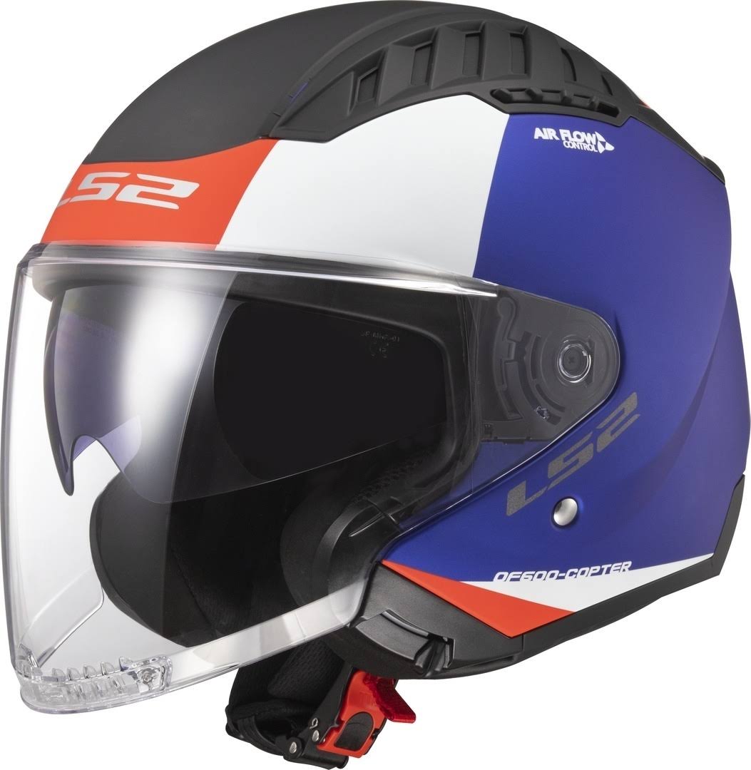 LS2 - Helmet OF600 Copter Urbane Matt Blue / Red - Size Xs