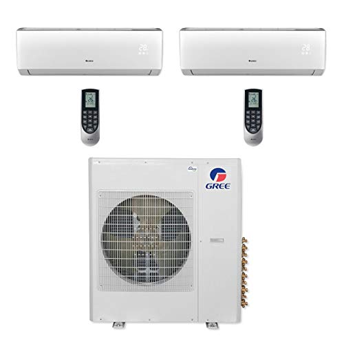 Gree 42,000 BTU Multi21+ Dual-Zone Wall Mount Mini Split System 208-230V Built-In Wi-Fi