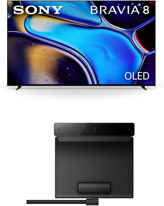 Sony 65 Inch OLED 4K Ultra HD TV BRAVIA 8 Smart Google TV with Dolby Vision HDR and Exclusive Features for Playstation 5 (K-65XR80), 2024 Model BRAVIA CAM (CMU-BC1)