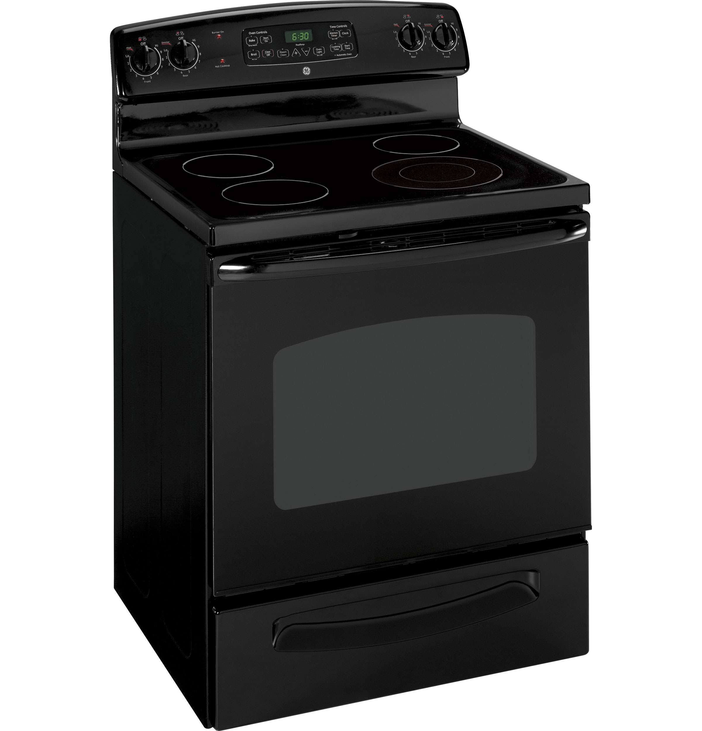 GE JB400DPBB Electric Range - 30x22 Freestanding - 5.3 cu ft - Black