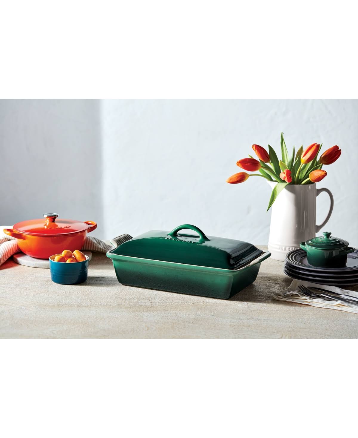 Le Creuset 4 qt. Heritage Covered Rectangular Casserole - Artichaut