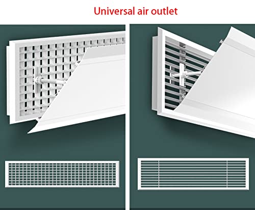 Air Conditioner Deflector Ceiling Central Air Conditioning Angle Adjustable Air Deflector, for Various Shapes of Air Outlets, for Commercial Office Public Area Home, Easy Installation