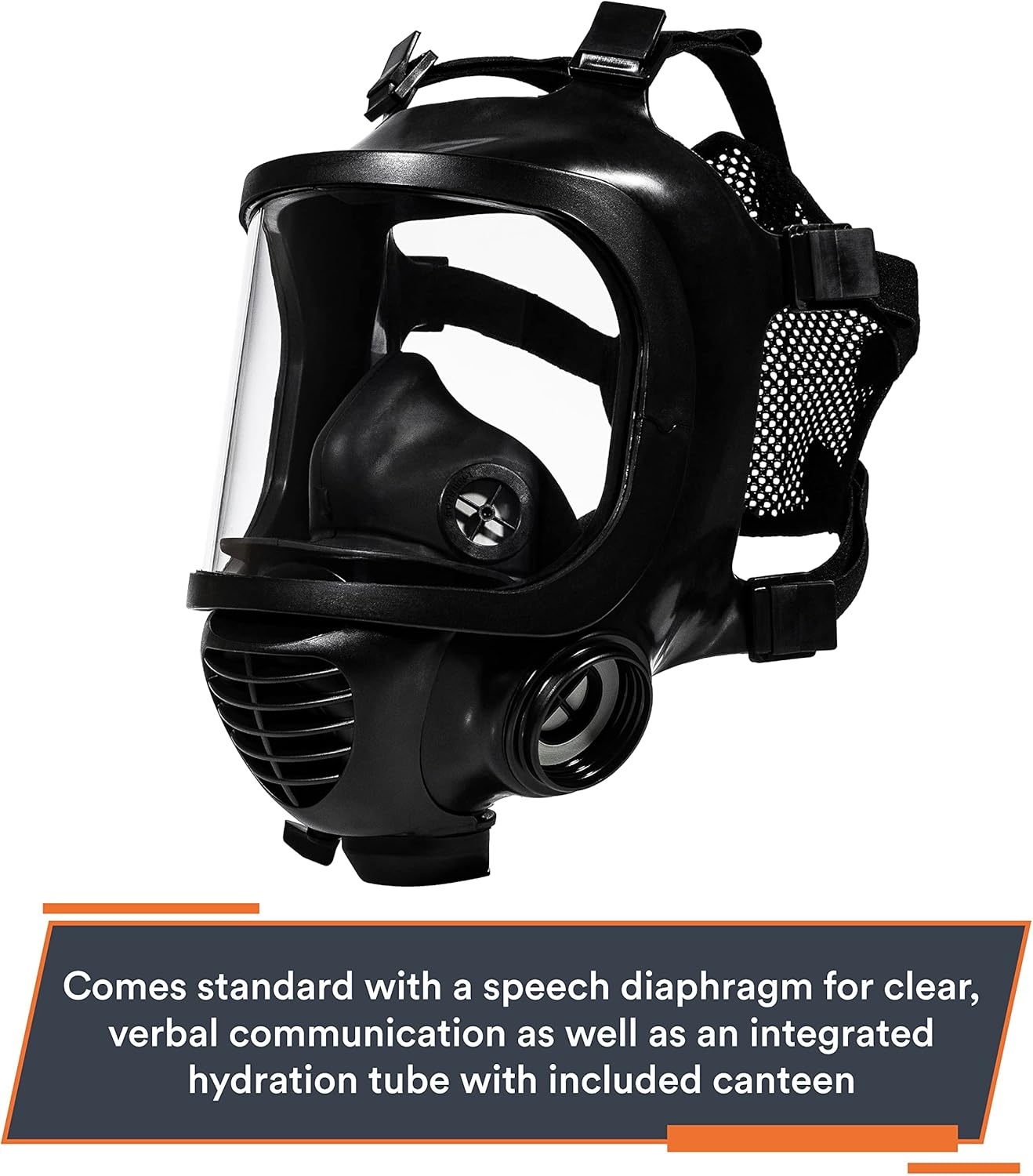 MIRA Safety CM-6M and (6) NBC-77 SOF - Single 40mm CBRN Gas Mask Filters