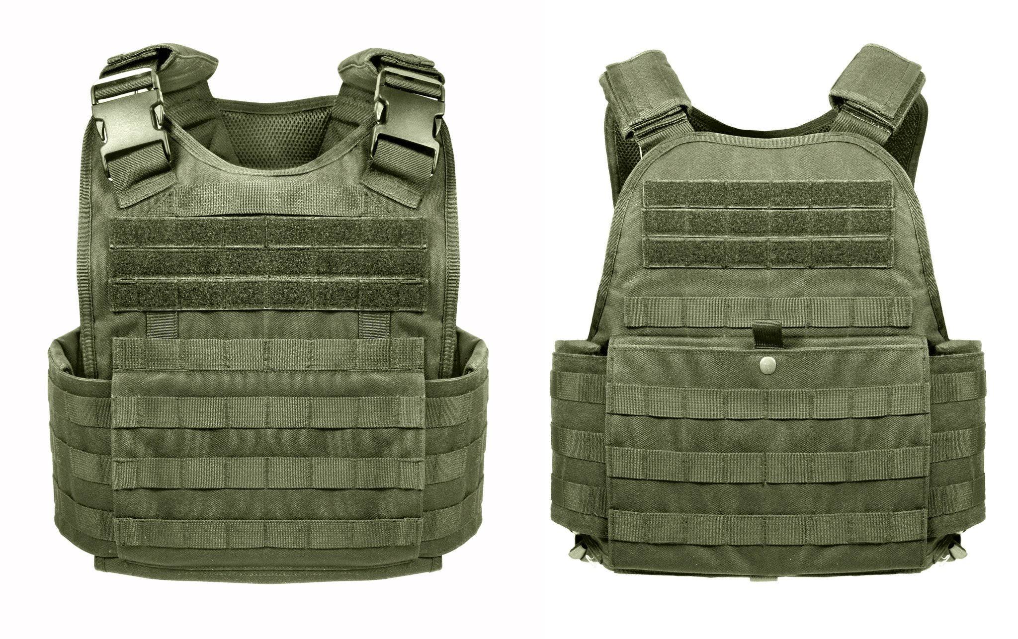 Rothco Molle Plate Carrier Vest - Black
