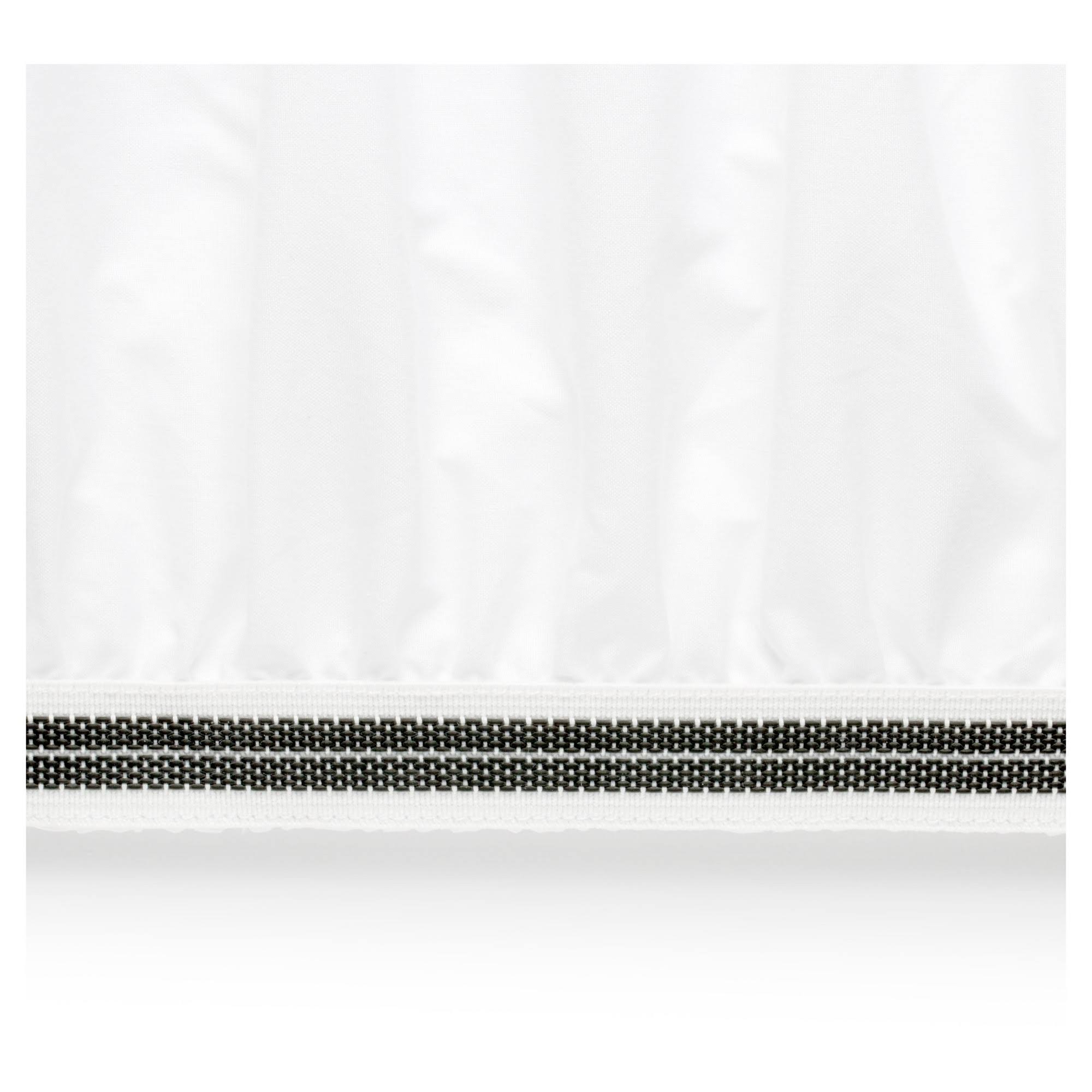 Casper Soft and Durable Supima Cotton Sheet Set Twin White/Slate