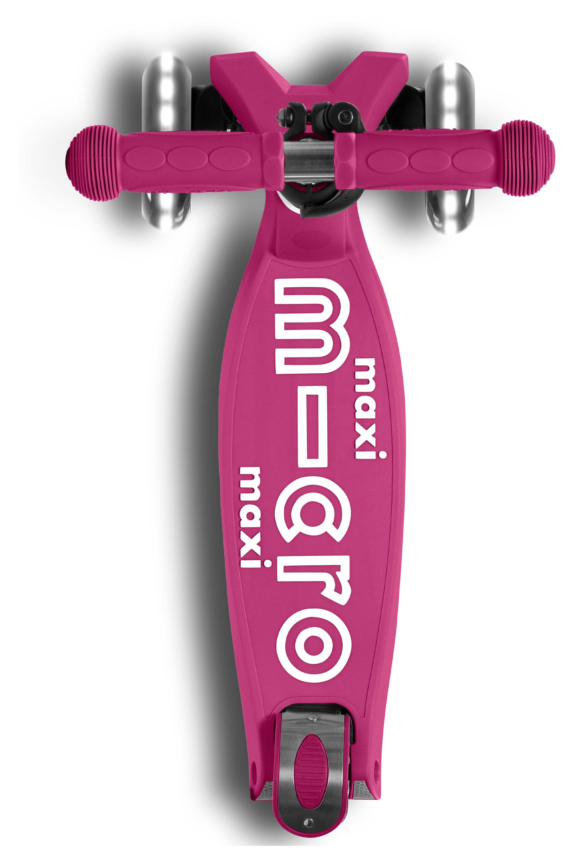Micro Kickboard Scooter Maxi Deluxe Foldable LED Petrol Green