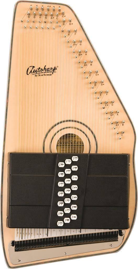 Oscar Schmidt OS120CN Adirondack Autoharp - Megean