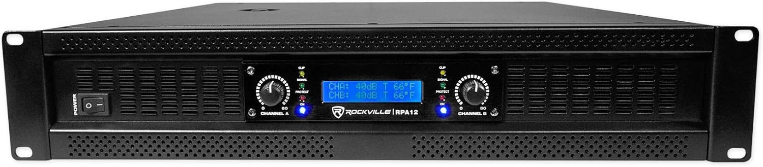 Rockville RPA14 7000 Watt Peak / 2000w RMS 2 Channel Power Amplifier Pro/DJ Amp