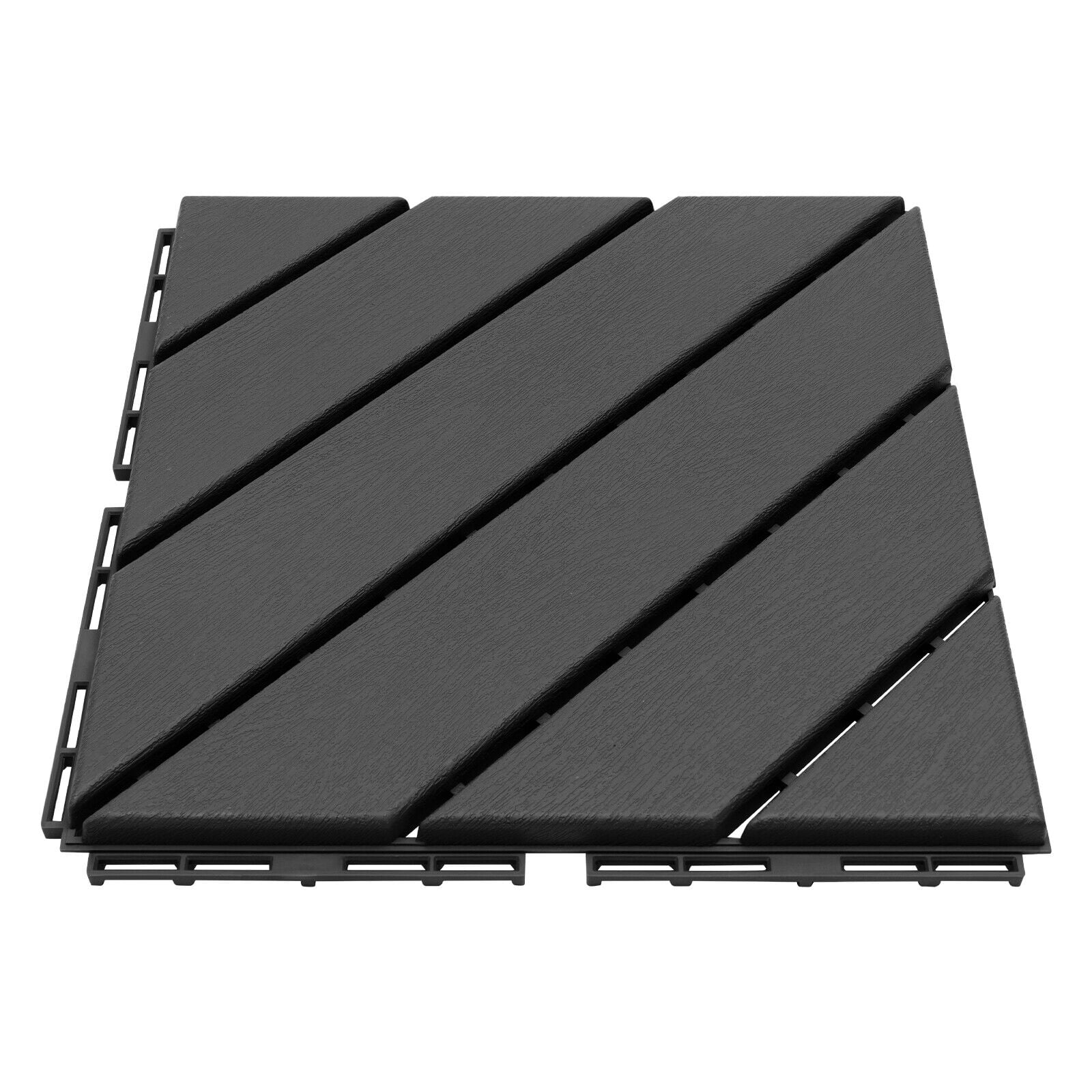 Modern 36PCS Interlocking Deck Tiles Floor Mount Plastic Composite Patio Deck Tiles 12”x12”