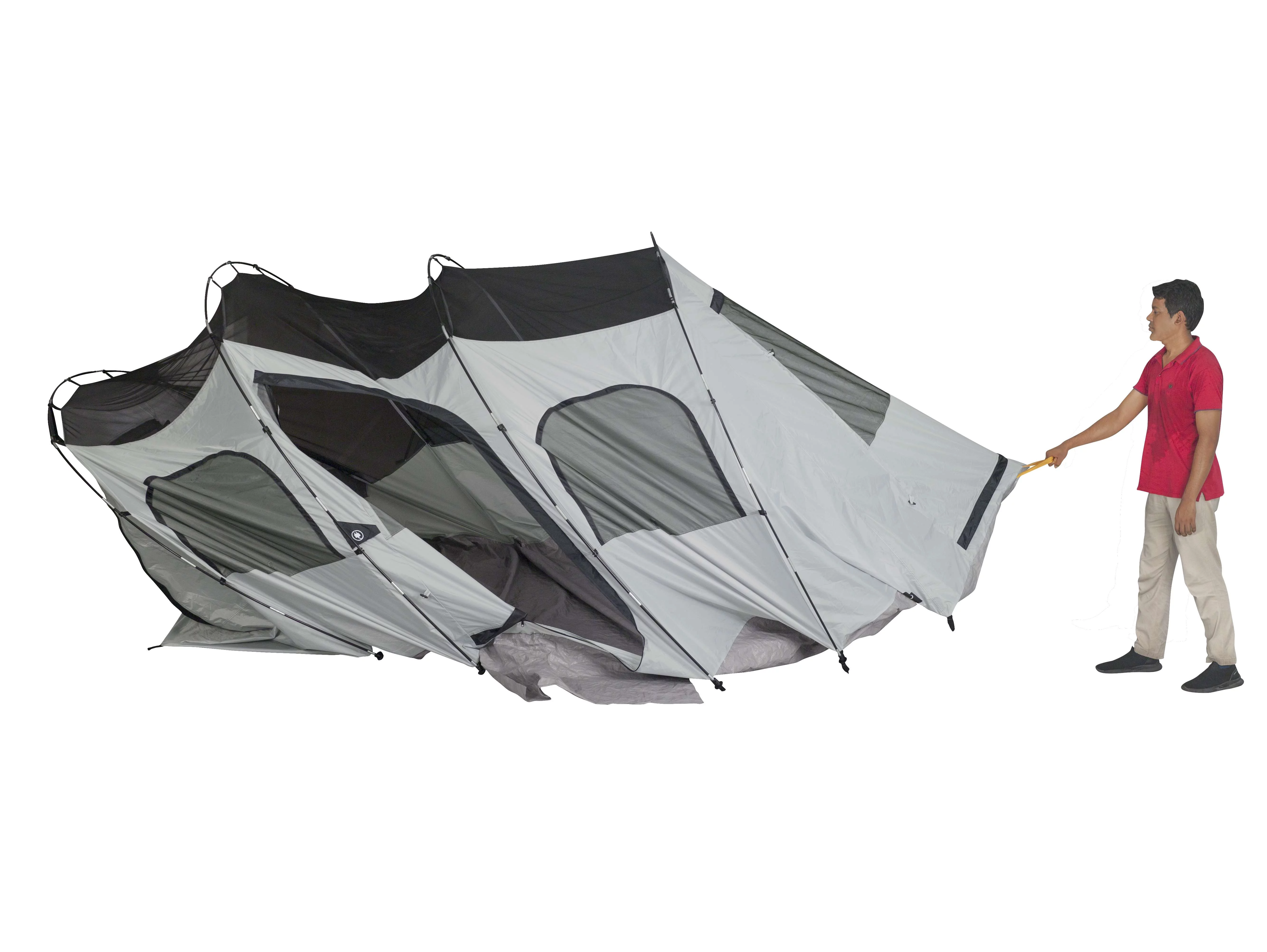 Ozark Trail 8 Person, Clip & Camp Family Tent, 16'  x 8 ' x 78, 23.81 lbs.