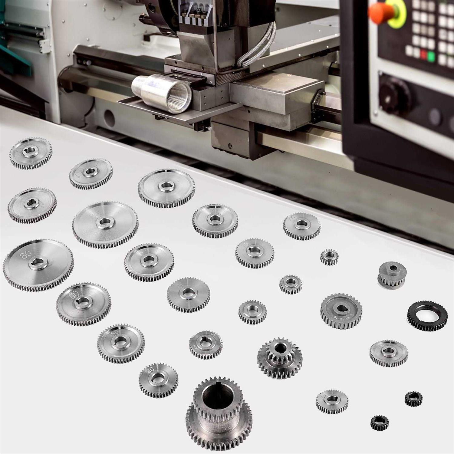 VEVOR 27PCS Metal Lathe Gears Precise Mini Lathe Replacement Gears including Box Gear Set - Shop Hardware Tools Online Store