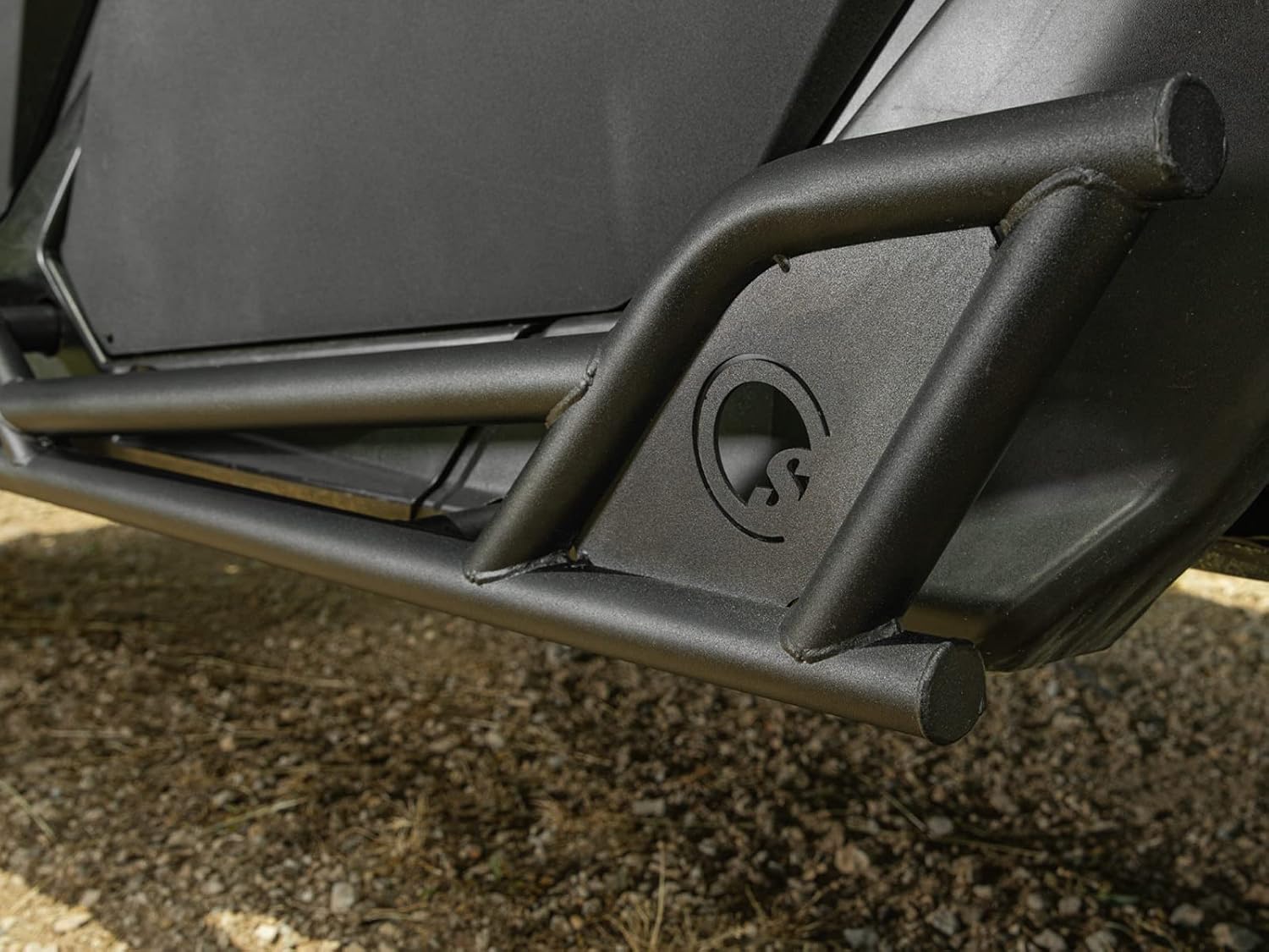 SuperATV Nerf Bars/Rock Sliders for Can-Am Maverick X3 MAX (See Fitment) | 1.75” Diameter Steel Tubing | Bolt-On Mounting | Powder-Coat Finish | Protects Exposed Sides and Body Plastic