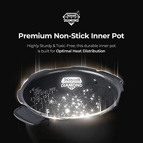 Cuckoo CRP-RT0609F 6 cup Twin Pressure Heating Plate Rice Cooker & Warmer with High Heat, GABA, Mixed, Scorched, Turbo, Porridge, Baby Food, Steam (Hi/Non Press.) and more, Made in Korea