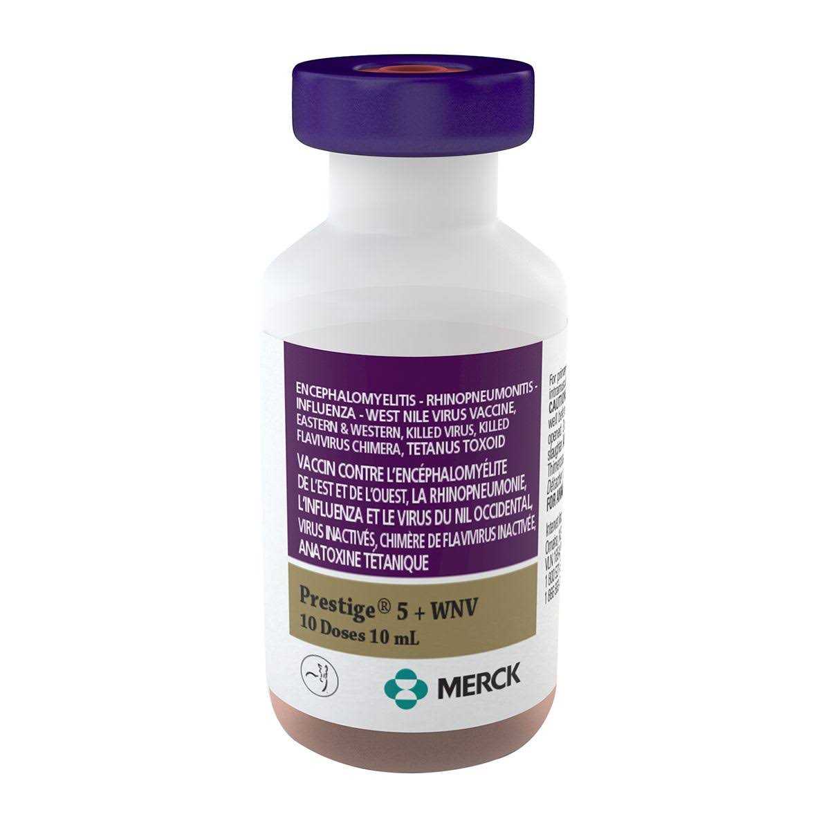 Merck Prestige 5 + WNV Vaccine - Pet Supplies online store