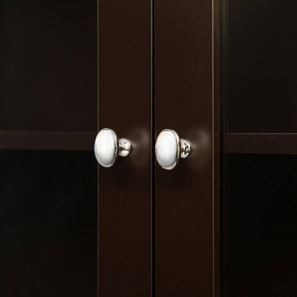 Glitzhome Bathroom Cabinet Spacesaver, Espresso (Brown)