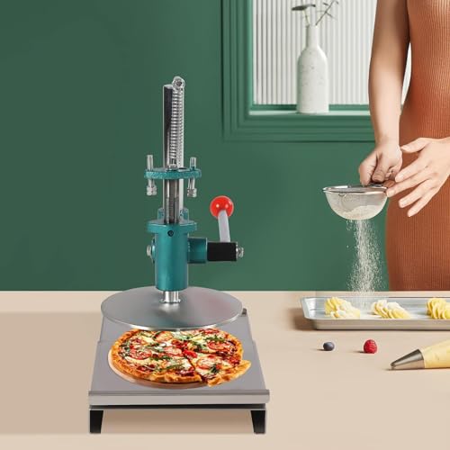 Manual Dough Roller Press for Home, 15-16cm Stainless Steel Pizza Dough Sheeter, Cooking Kitchen Tools for Pizza Dough Pastry, Perfect for Pizza Shop, Street Vendors, Pastry Shop