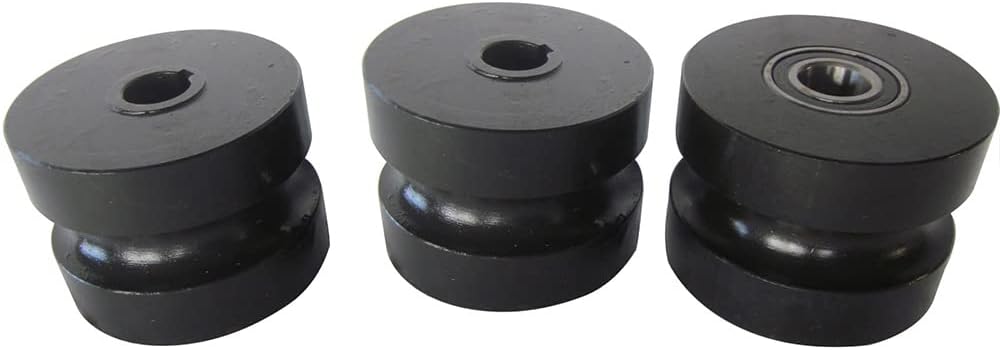 Round Pipe Roller Dies, Compatible With Tube Roller TR-50 (3/4''Pipe(1.05''OD) Rollers for TR-50)