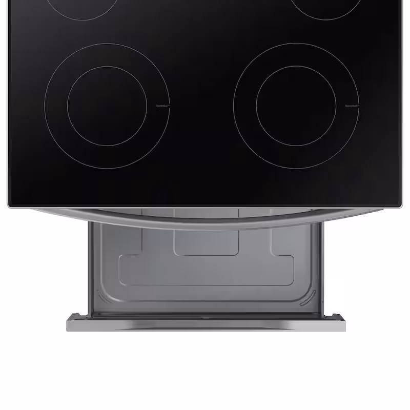 6.3 cu. ft. Smart Freestanding Electric Range with Steam Clean in Stainless Steel