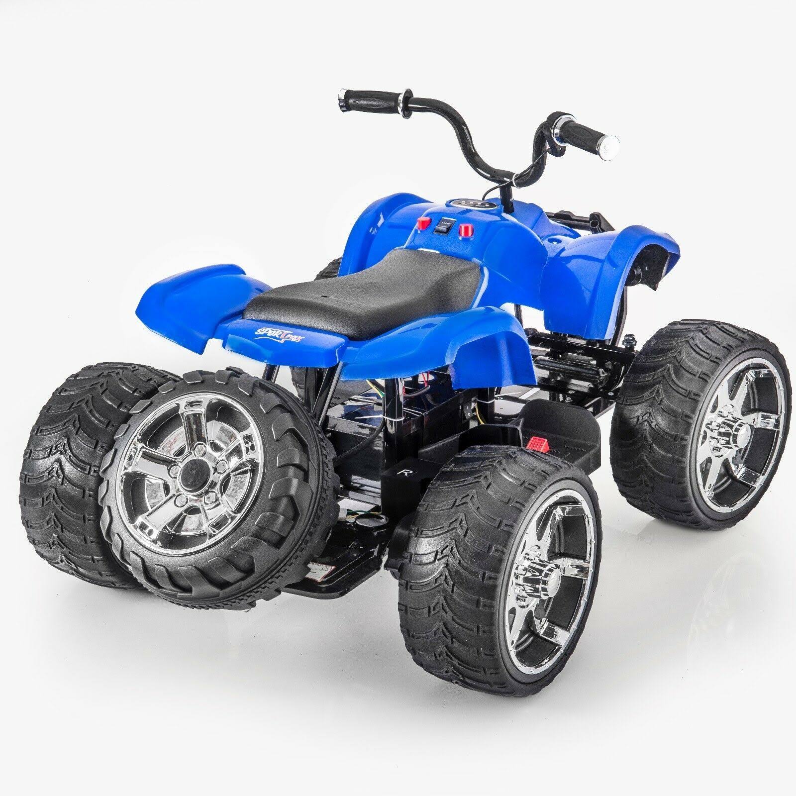 Supertrax ATV MX400 Kid&s Ride on Vehicle, Battery Powered w/Free MP3 - Blue