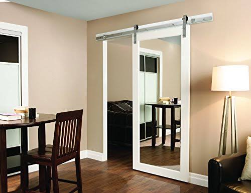 Renin 8115909 Door Barn Hardware Kit - Stainless Steel