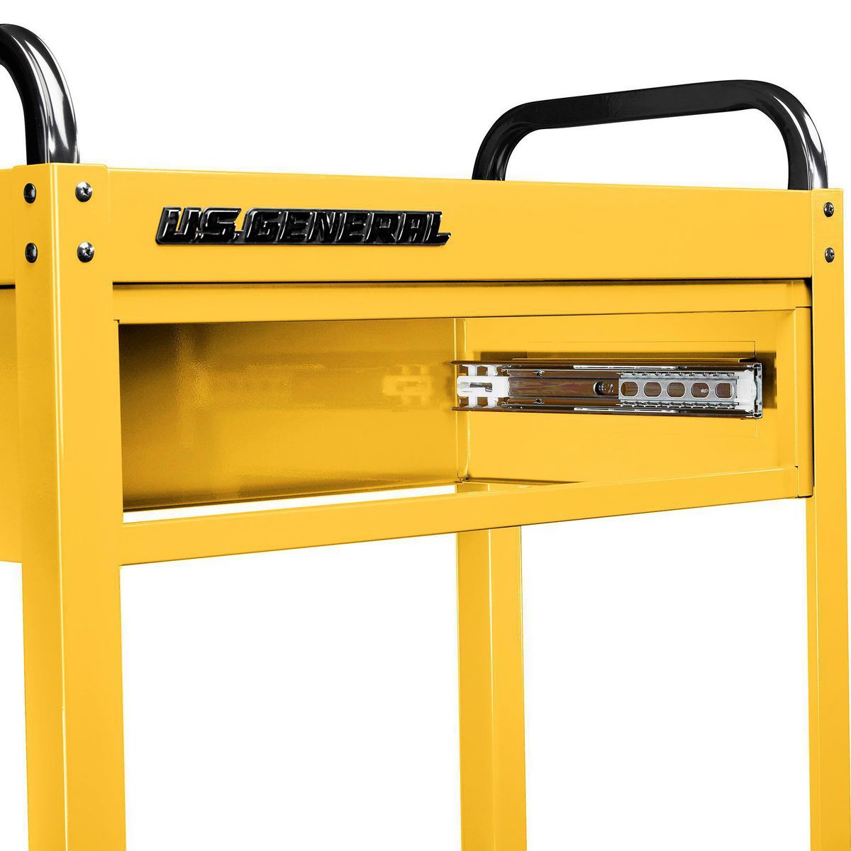 U.S. GENERAL 30 in., 1-Drawer Service Cart, Yellow