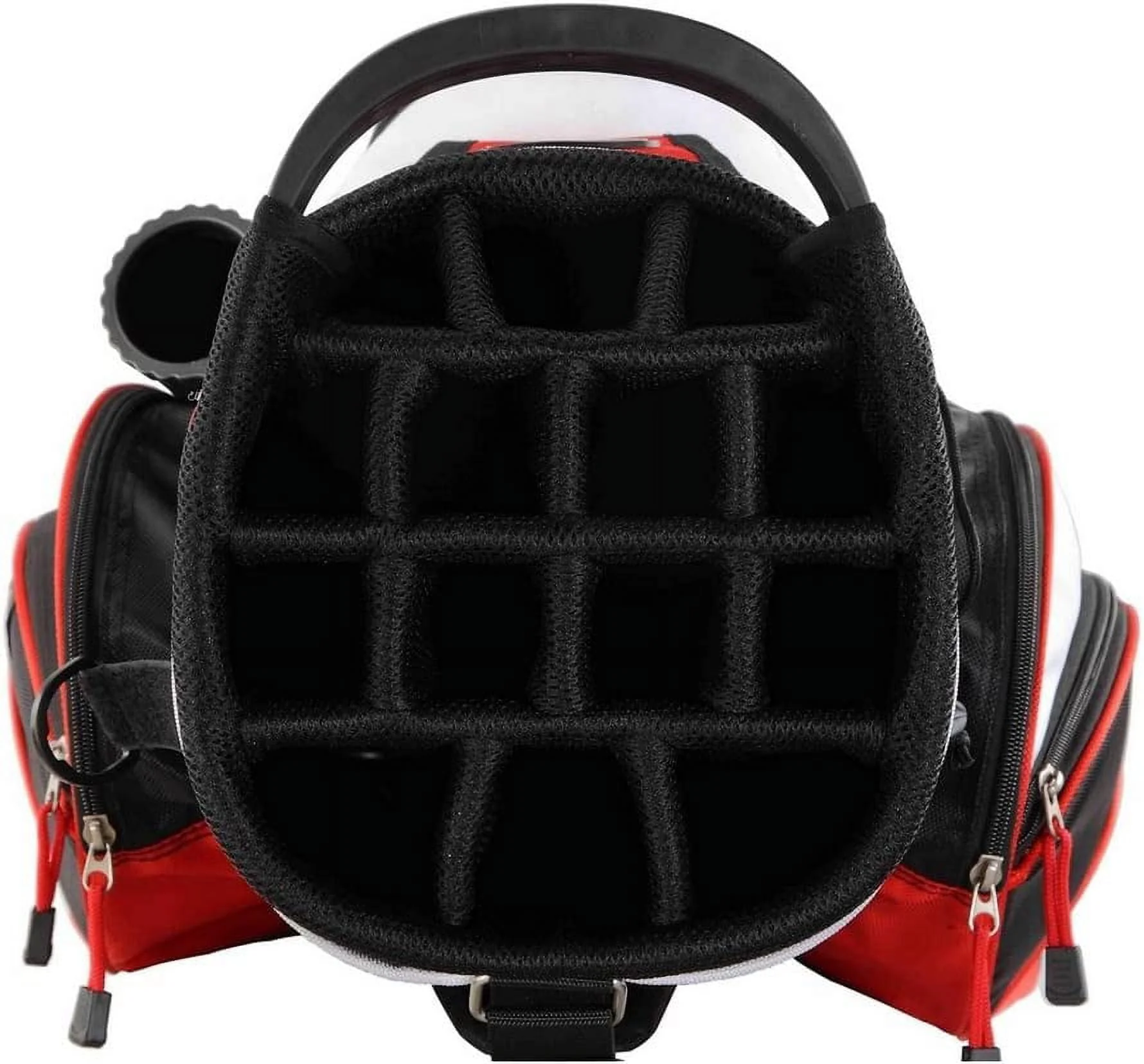 Prosimmon Tour 14 Way Cart Golf Bag Black, Red
