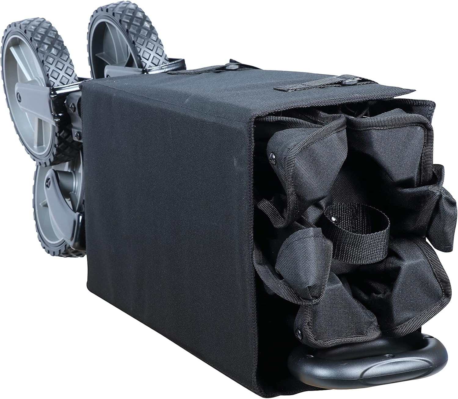 Folding Collapsible Multipurpose Camp Wagon Cart - Beach, Outdoor and Camping, Black, 35.50 x 18.90 x 21.60 Inches
