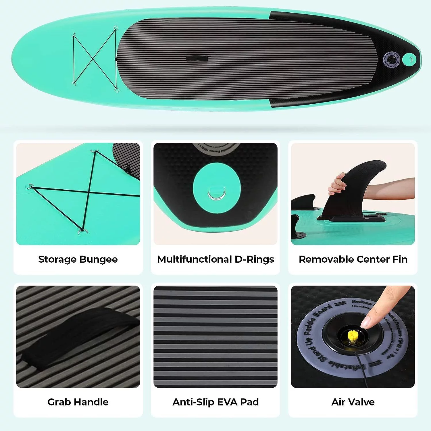 streakboard Inflatable Paddle Board Stand Up Paddle Board SUP with Complete Kit Non-Slip Deck