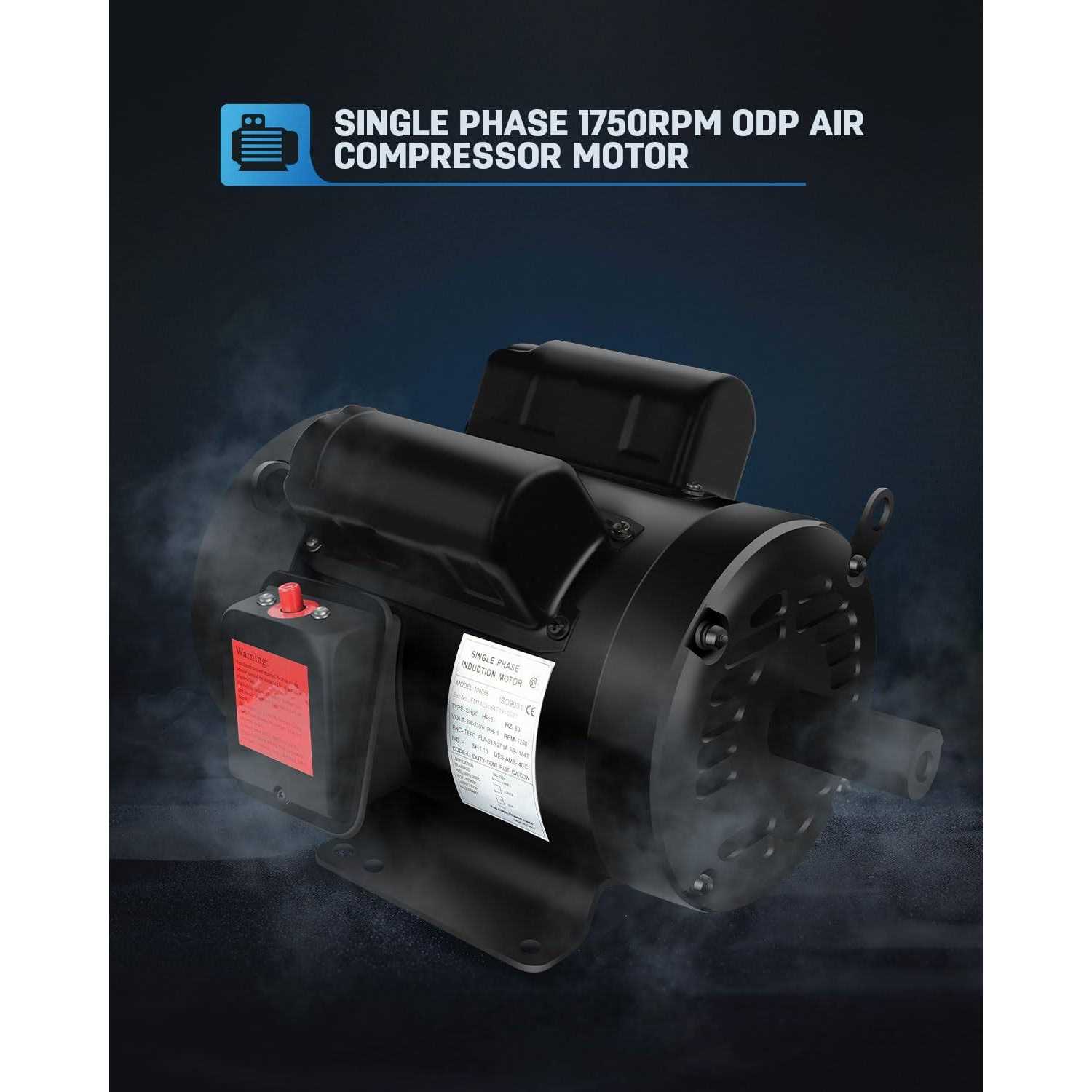 5HP Electric Motor 1750 RPM Single Phase Air Compressor Motor,184T Frame,208V-230V - Shop Hardware Tools Online Store
