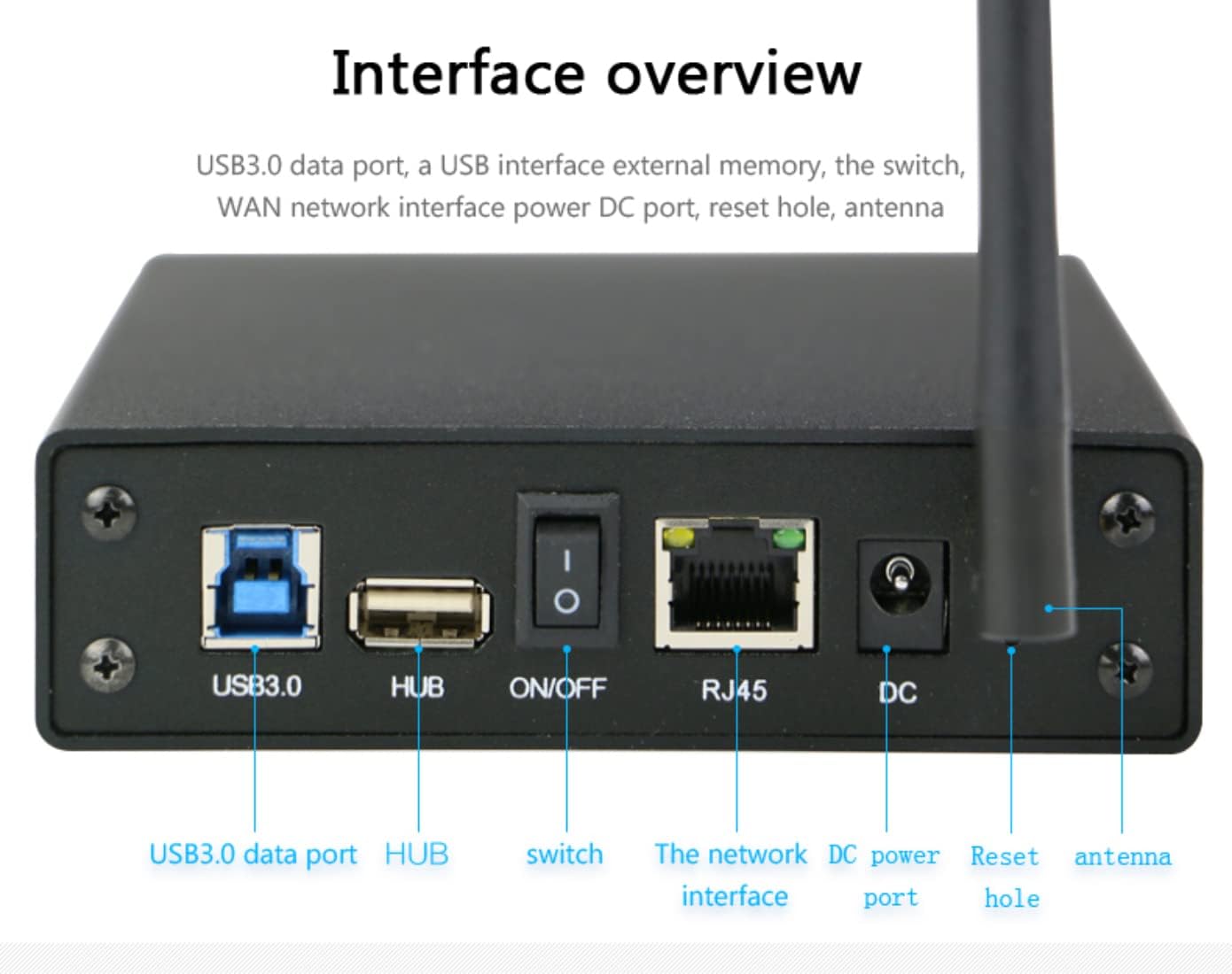 JMT U35WF 6TB 3.5 inch Mobile Multi-Function Hard Disk Box WiFi Wireless NAS Private Cloud Storage Office Home (Hard Drives not Included) Pack of 2