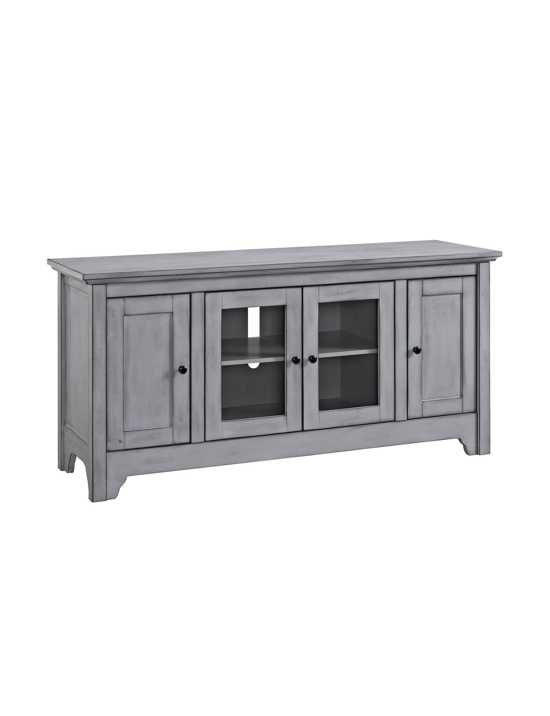 Walker Edison 52x22 Wood TV Media Stand Storage Console - Antique Grey