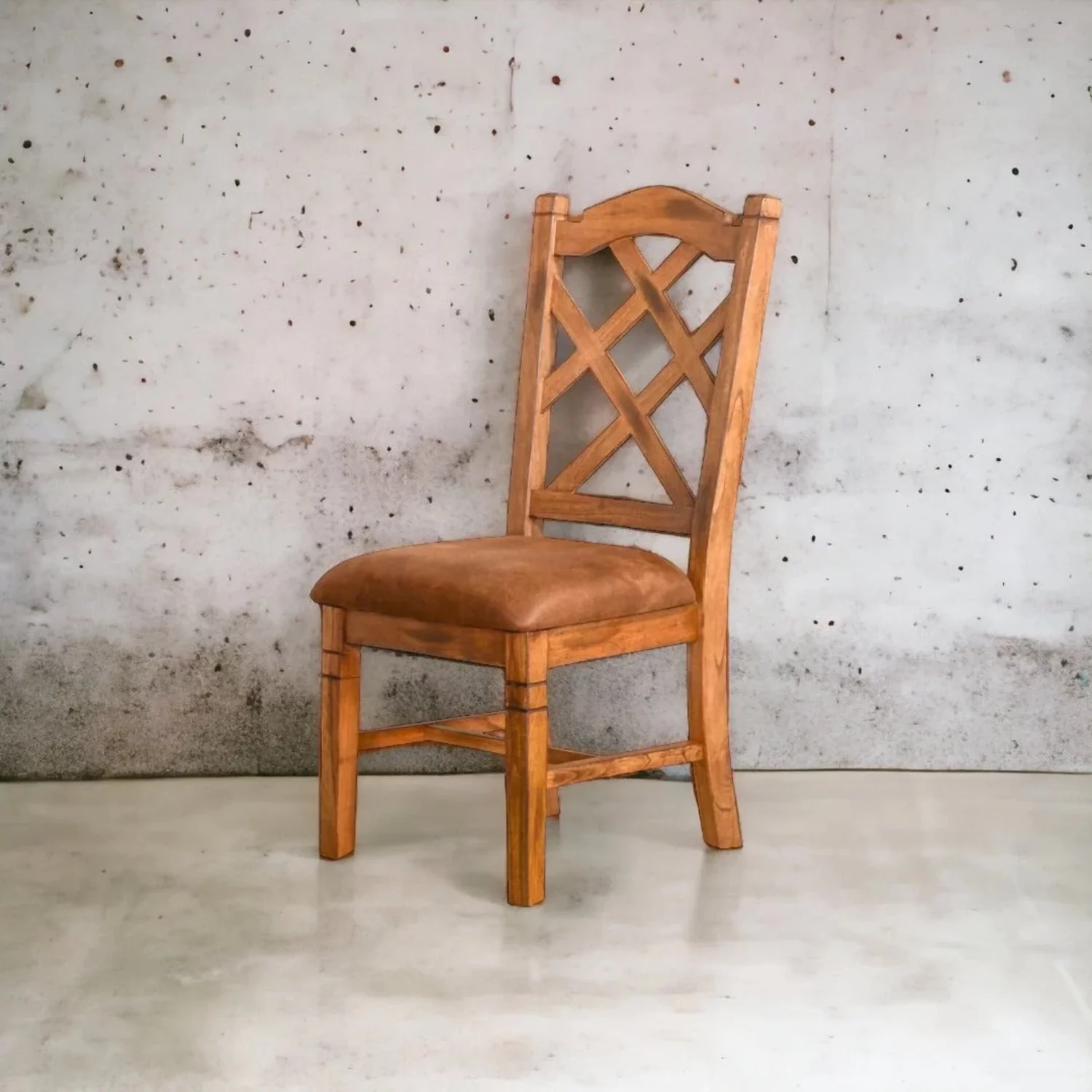 Sunny Designs Sedona Dbl Crossback Chair with Cushion Seat