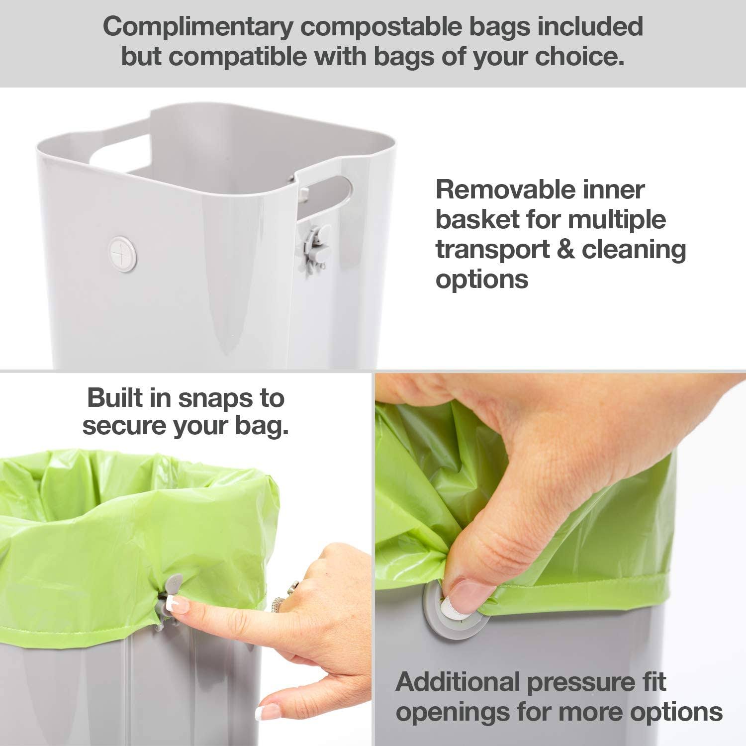 PetFusion Pf-lc1a Portable Cat Litter Disposal Locking Handle, Compli