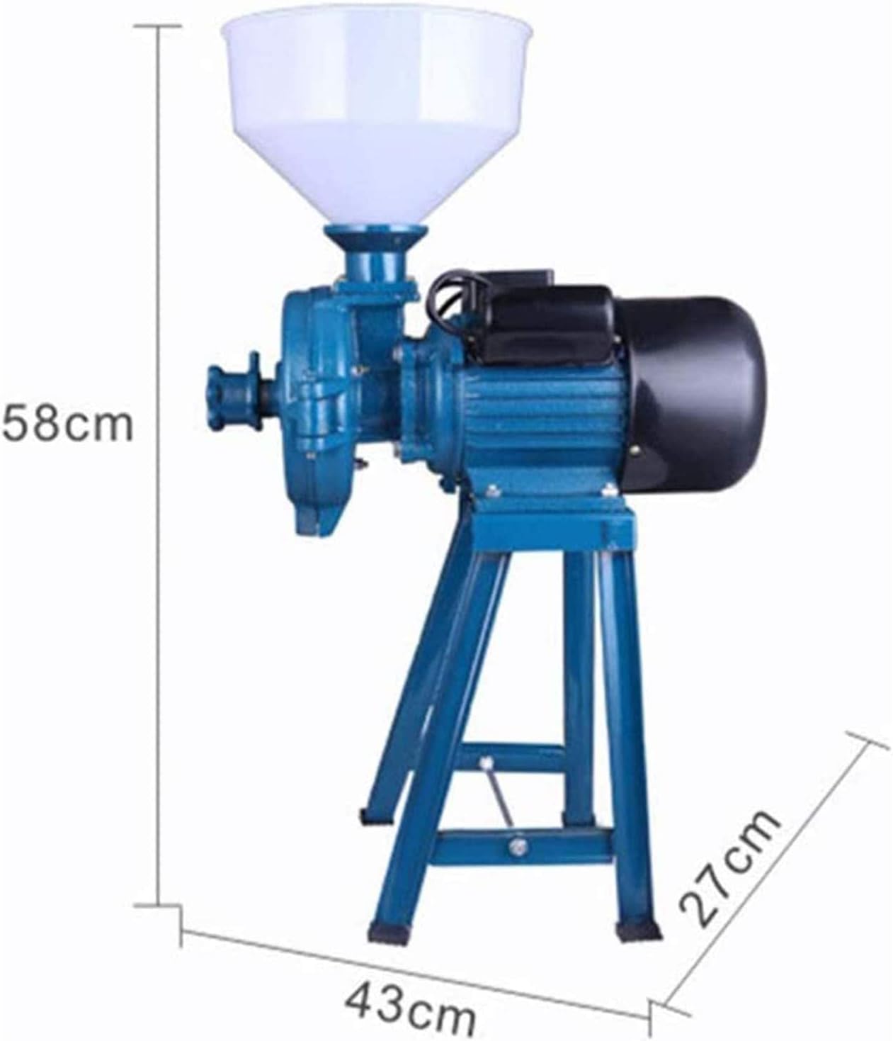 1500W Commercial Mill Grinder For Home Stores, Electric Grain Dry Feed Flour Milling Machine,Cereals Grinder With Funnel,Corn/Coffee/Wheat/Rice