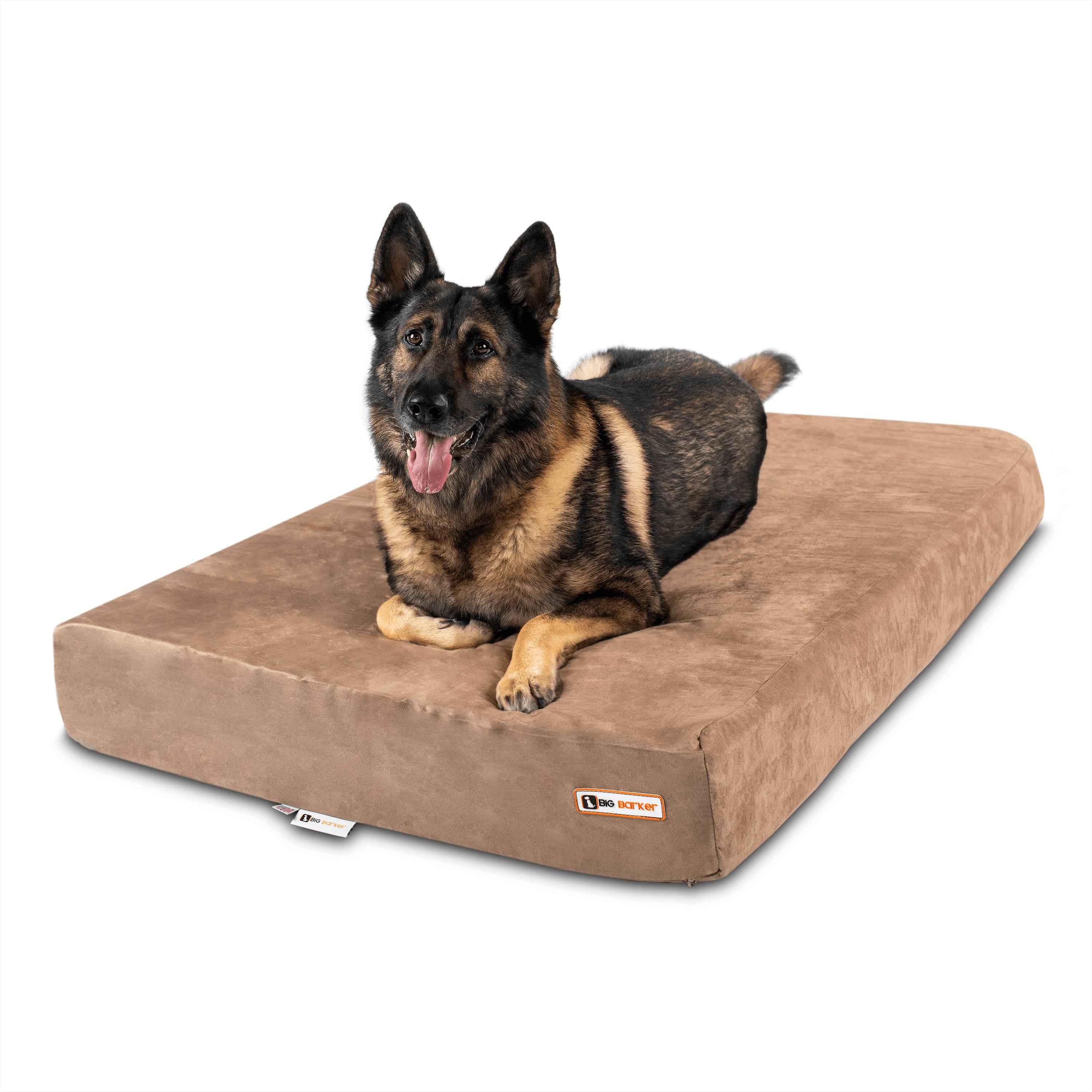 Big Barker 7x22 Orthopedic Dog Bed - Sleek Edition - Khaki - 48x22 x 30x22 x 7x22