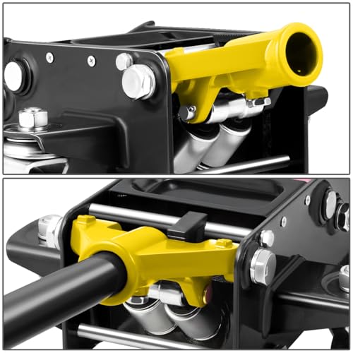 DNA MOTORING Floor Jack 3 Ton (6000 lbs) Capacity, Fast Lift Service Jack Low Profile Steel Heavy Duty Hydraulic Car Jack, Lifting Range 3"-20", Black, TOOLS-00475-BK