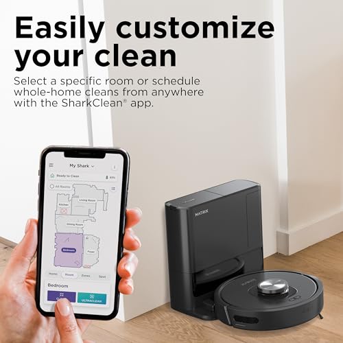 Shark AV752 ION Robot Vacuum, Tri-Brush System, Wifi Connected, 120 Min Runtime, Works with Alexa, Multi Surface Cleaning, White