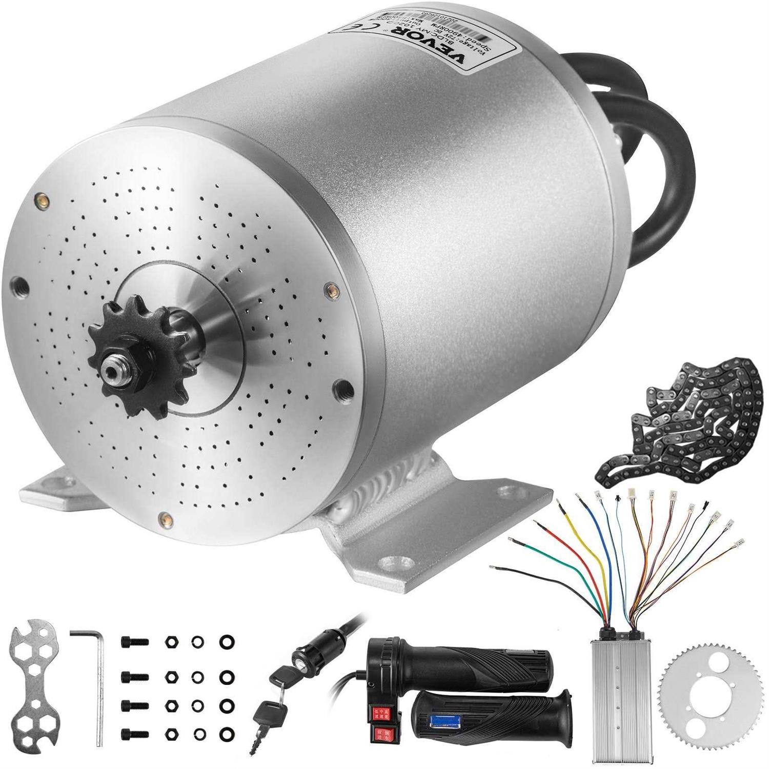 VEVOR Electric Brushless Dc Motor 72V 3000W Brushless Electric Motor 4900RPM Brushless Motor Kit ZLDJWSL72V3KW2BSJV0 - Shop Hardware Tools Online Store