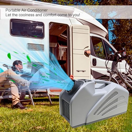 2350 BTU Portable Air Conditioners ABS Aluminium Alloy Fast Cooling Outdoor Air Conditioner Low Power Consumption DC24V 210W