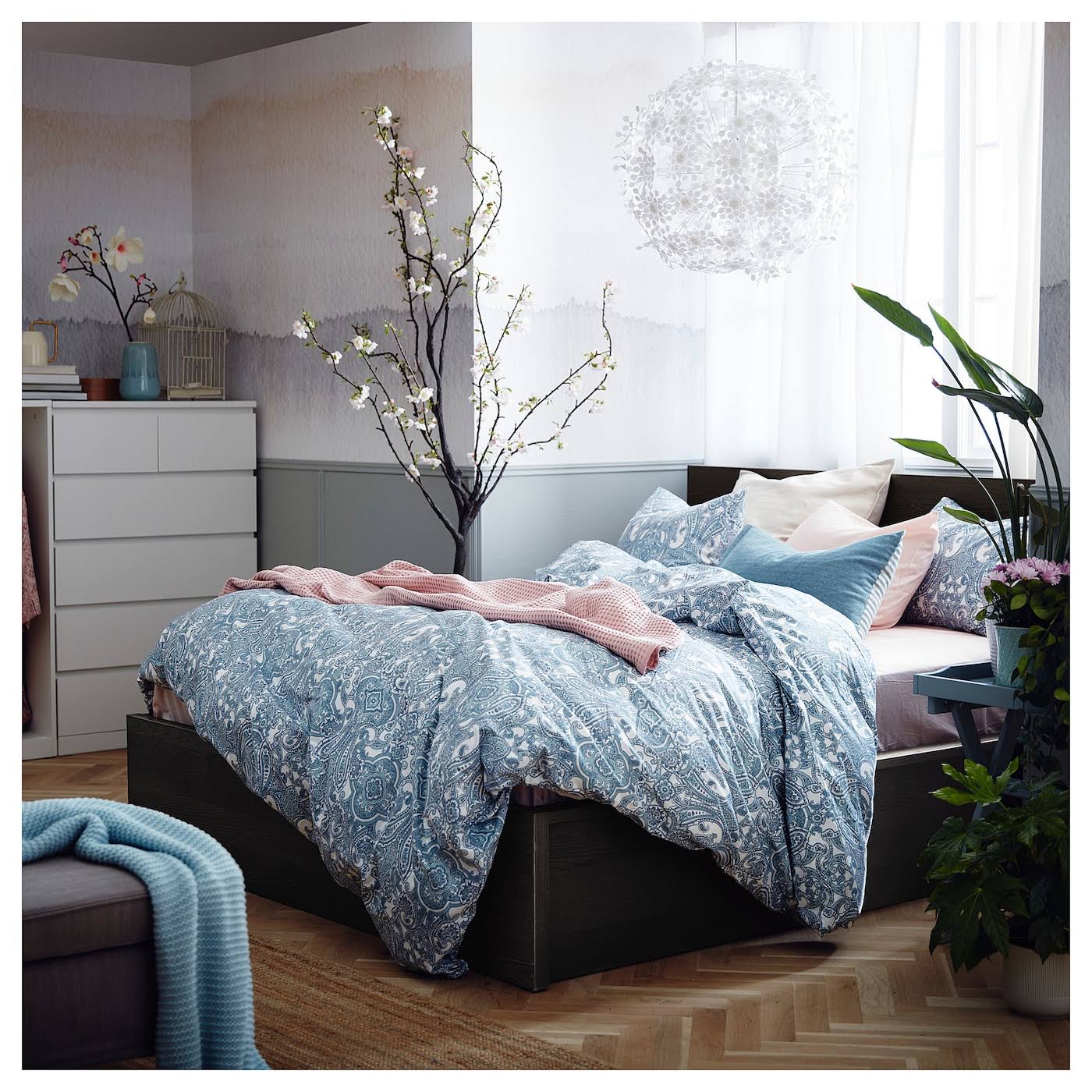 IKEA - MALM Storage Bed, black-brown, Queen