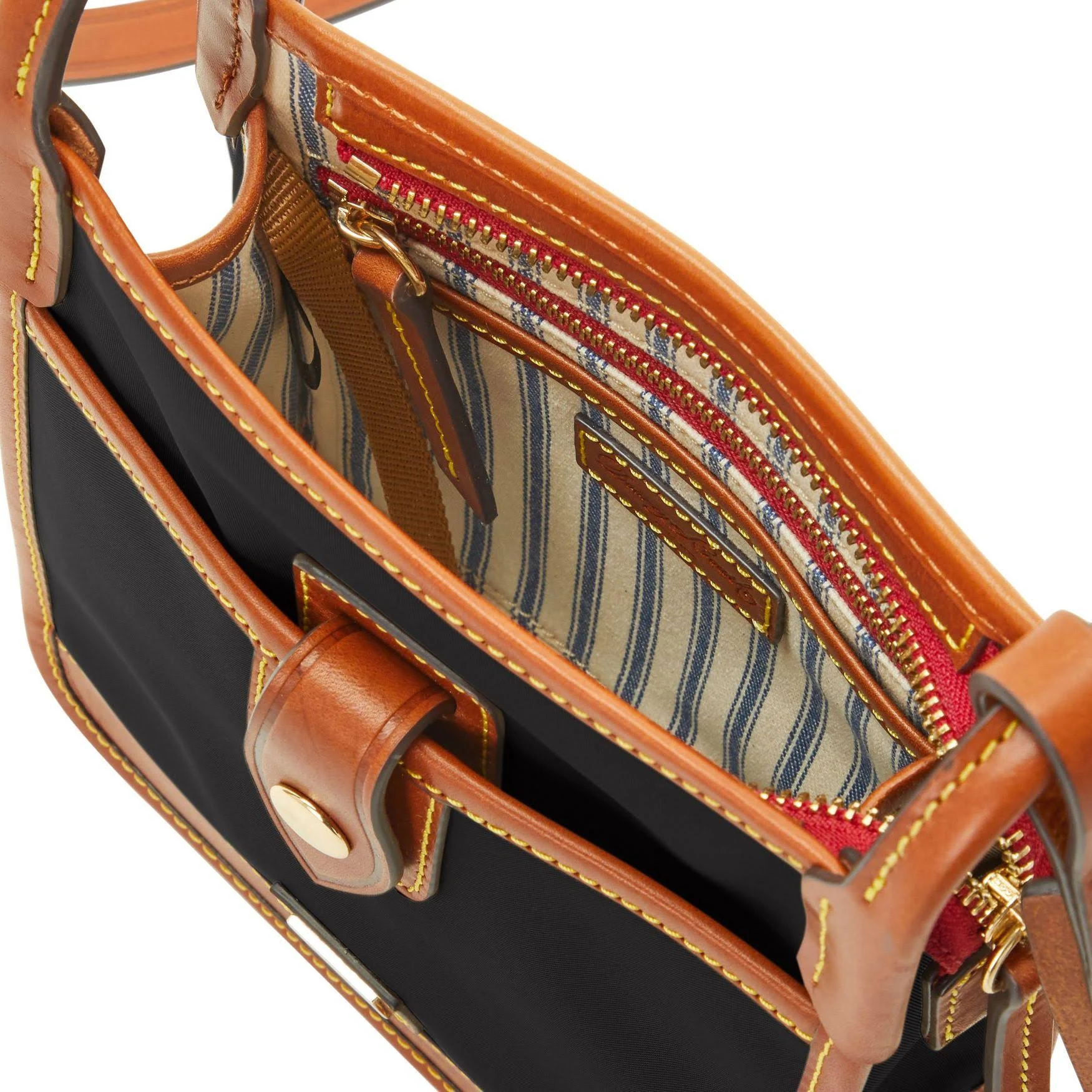 Dooney u0026 Bourke Wayfarer Nylon Letter Carrier Crossbody Black